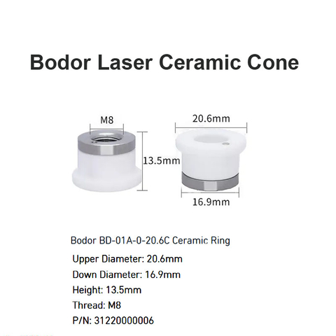 Bodor Lazer Seramik Koni D20.6mm H13.5mm