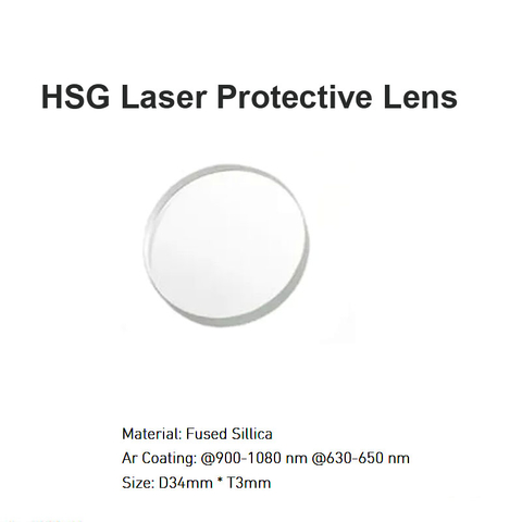 HSG Lazer Koruyucu Lens D34 *T3mm